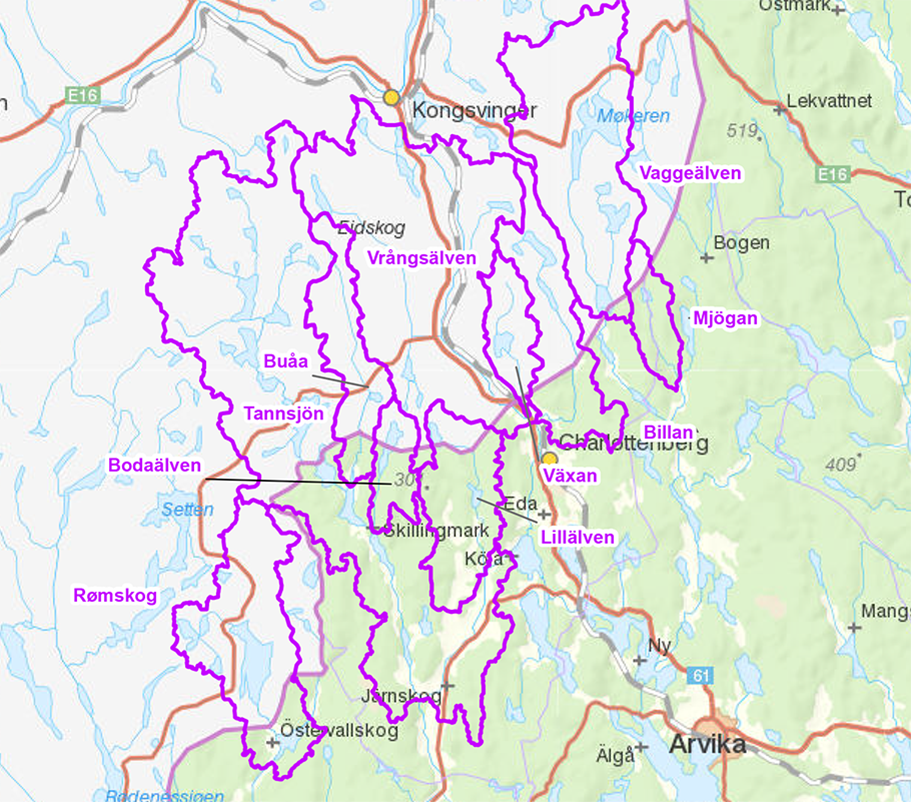 Geografisk zon för projektet